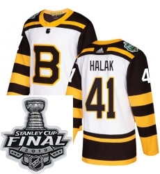 Mens Adidas Boston Bruins 41 Jaroslav Halak Authentic White 2019 Winter Classic NHL Jersey Mens Adidas Boston Bruins 41 Jaroslav Halak Authentic White 2019 Winter Classic NHL Jersey