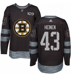 Mens Adidas Boston Bruins 43 Danton Heinen Authentic Black 1917 2017 100th Anniversary NHL Jersey Mens Adidas Boston Bruins 43 Danton Heinen Authentic Black 1917 2017 100th Anniversary NHL Jersey