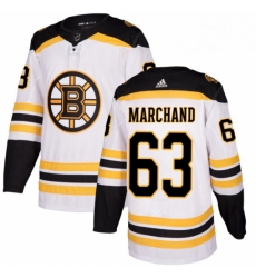 Mens Adidas Boston Bruins 63 Brad Marchand Authentic White Away NHL Jersey Mens Adidas Boston Bruins 63 Brad Marchand Authentic White Away NHL Jersey