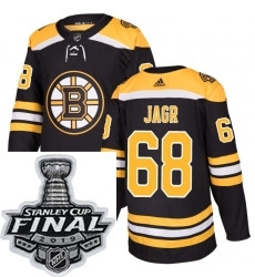 Mens Adidas Boston Bruins 68 Jaromir Jagr Authentic Black Home NHL Jersey Mens Adidas Boston Bruins 68 Jaromir Jagr Authentic Black Home NHL Jersey