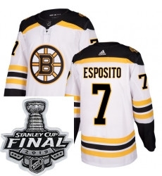 Mens Adidas Boston Bruins 7 Phil Esposito Authentic White Away NHL Jersey Mens Adidas Boston Bruins 7 Phil Esposito Authentic White Away NHL Jersey