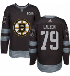 Mens Adidas Boston Bruins 79 Jeremy Lauzon Authentic Black 1917 2017 100th Anniversary NHL Jersey Mens Adidas Boston Bruins 79 Jeremy Lauzon Authentic Black 1917 2017 100th Anniversary NHL Jersey