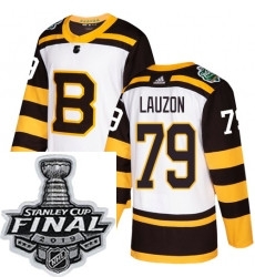 Mens Adidas Boston Bruins 79 Jeremy Lauzon Authentic White 2019 Winter Classic NHL Jersey Mens Adidas Boston Bruins 79 Jeremy Lauzon Authentic White 2019 Winter Classic NHL Jersey