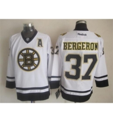 NHL Boston Bruins #37 Patrice Bergeron White Fashion Stitched Jerseys NHL Boston Bruins #37 Patrice Bergeron White Fashion Stitched Jerseys