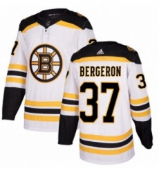 Womens Adidas Boston Bruins 37 Patrice Bergeron Authentic White Away NHL Jersey Womens Adidas Boston Bruins 37 Patrice Bergeron Authentic White Away NHL Jersey