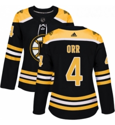 Womens Adidas Boston Bruins 4 Bobby Orr Authentic Black Home NHL Jersey Womens Adidas Boston Bruins 4 Bobby Orr Authentic Black Home NHL Jersey