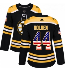 Womens Adidas Boston Bruins 44 Nick Holden Authentic Black USA Flag Fashion NHL Jersey Womens Adidas Boston Bruins 44 Nick Holden Authentic Black USA Flag Fashion NHL Jersey