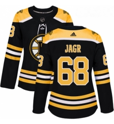 Womens Adidas Boston Bruins 68 Jaromir Jagr Premier Black Home NHL Jersey Womens Adidas Boston Bruins 68 Jaromir Jagr Premier Black Home NHL Jersey