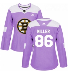 Womens Adidas Boston Bruins 86 Kevan Miller Authentic Purple Fights Cancer Practice NHL Jersey Womens Adidas Boston Bruins 86 Kevan Miller Authentic Purple Fights Cancer Practice NHL Jersey