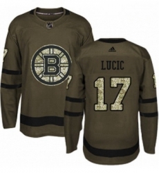 Youth Adidas Boston Bruins 17 Milan Lucic Premier Green Salute to Service NHL Jersey Youth Adidas Boston Bruins 17 Milan Lucic Premier Green Salute to Service NHL Jersey
