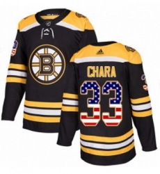 Youth Adidas Boston Bruins 33 Zdeno Chara Authentic Black USA Flag Fashion NHL Jersey Youth Adidas Boston Bruins 33 Zdeno Chara Authentic Black USA Flag Fashion NHL Jersey