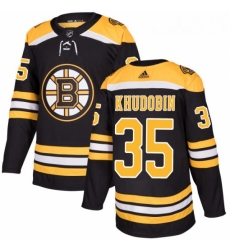 Youth Adidas Boston Bruins 35 Anton Khudobin Premier Black Home NHL Jersey Youth Adidas Boston Bruins 35 Anton Khudobin Premier Black Home NHL Jersey