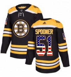 Youth Adidas Boston Bruins 51 Ryan Spooner Authentic Black USA Flag Fashion NHL Jersey Youth Adidas Boston Bruins 51 Ryan Spooner Authentic Black USA Flag Fashion NHL Jersey