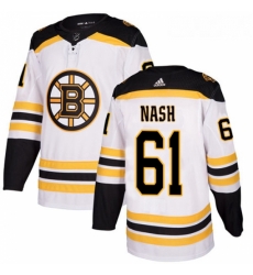Youth Adidas Boston Bruins 61 Rick Nash Authentic White Away NHL Jersey Youth Adidas Boston Bruins 61 Rick Nash Authentic White Away NHL Jersey