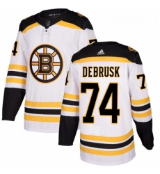 Youth Adidas Boston Bruins 74 Jake DeBrusk Authentic White Away NHL Jersey Youth Adidas Boston Bruins 74 Jake DeBrusk Authentic White Away NHL Jersey