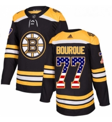 Youth Adidas Boston Bruins 77 Ray Bourque Authentic Black USA Flag Fashion NHL Jersey Youth Adidas Boston Bruins 77 Ray Bourque Authentic Black USA Flag Fashion NHL Jersey