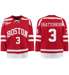 Boston University Terriers BU 3 Kevin Shattenkirk Red Stitched Hockey Jersey Boston University Terriers BU 3 Kevin Shattenkirk Red Stitched Hockey Jersey