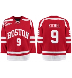 Boston University Terriers BU 9 Jack Eichel Red Stitched Hockey Jersey Boston University Terriers BU 9 Jack Eichel Red Stitched Hockey Jersey