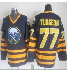 Buffalo Sabres #77 Pierre Turgeon Navy Blue CCM Throwback Stitched NHL Jersey Buffalo Sabres #77 Pierre Turgeon Navy Blue CCM Throwback Stitched NHL Jersey