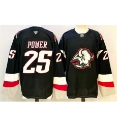 Men Buffalo Sabres 25 Owen Power Black 2024 25 Alternate Stitched Hockey Jersey