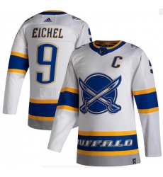 Men Buffalo Sabres 9 Jack Eichel White 2020 21 Reverse Retro Adidas Jersey Men Buffalo Sabres 9 Jack Eichel White 2020 21 Reverse Retro Adidas Jersey