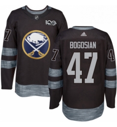 Mens Adidas Buffalo Sabres 47 Zach Bogosian Authentic Black 1917 2017 100th Anniversary NHL Jersey Mens Adidas Buffalo Sabres 47 Zach Bogosian Authentic Black 1917 2017 100th Anniversary NHL Jersey