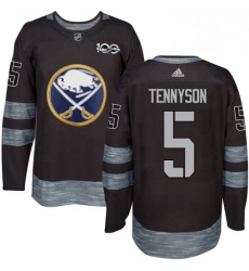 Mens Adidas Buffalo Sabres 5 Matt Tennyson Authentic Black 1917 2017 100th Anniversary NHL Jersey Mens Adidas Buffalo Sabres 5 Matt Tennyson Authentic Black 1917 2017 100th Anniversary NHL Jersey