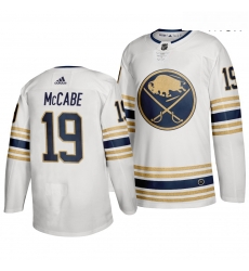 Sabres 19 Jake McCabe White 50th Anniversary Adidas Jersey Sabres 19 Jake McCabe White 50th Anniversary Adidas Jersey