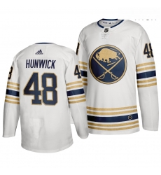 Sabres 48 Matt Hunwick White 50th Anniversary Adidas Jersey Sabres 48 Matt Hunwick White 50th Anniversary Adidas Jersey