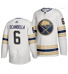 Sabres 6 Marco Scandella White 50th Anniversary Adidas Jersey Sabres 6 Marco Scandella White 50th Anniversary Adidas Jersey