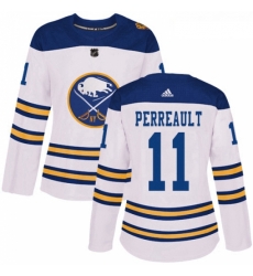 Womens Adidas Buffalo Sabres 11 Gilbert Perreault Authentic White 2018 Winter Classic NHL Jersey Womens Adidas Buffalo Sabres 11 Gilbert Perreault Authentic White 2018 Winter Classic NHL Jersey