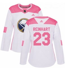 Womens Adidas Buffalo Sabres 23 Sam Reinhart Authentic WhitePink Fashion NHL Jersey Womens Adidas Buffalo Sabres 23 Sam Reinhart Authentic WhitePink Fashion NHL Jersey