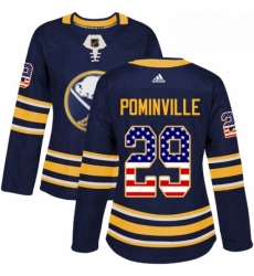 Womens Adidas Buffalo Sabres 29 Jason Pominville Authentic Navy Blue USA Flag Fashion NHL Jersey Womens Adidas Buffalo Sabres 29 Jason Pominville Authentic Navy Blue USA Flag Fashion NHL Jersey