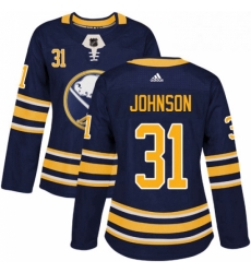 Womens Adidas Buffalo Sabres 31 Chad Johnson Authentic Navy Blue Home NHL Jersey Womens Adidas Buffalo Sabres 31 Chad Johnson Authentic Navy Blue Home NHL Jersey