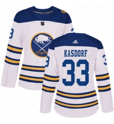 Womens Adidas Buffalo Sabres 33 Jason Kasdorf Authentic White 2018 Winter Classic NHL Jersey Womens Adidas Buffalo Sabres 33 Jason Kasdorf Authentic White 2018 Winter Classic NHL Jersey