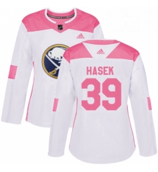 Womens Adidas Buffalo Sabres 39 Dominik Hasek Authentic WhitePink Fashion NHL Jersey Womens Adidas Buffalo Sabres 39 Dominik Hasek Authentic WhitePink Fashion NHL Jersey