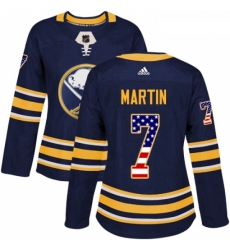 Womens Adidas Buffalo Sabres 7 Rick Martin Authentic Navy Blue USA Flag Fashion NHL Jersey Womens Adidas Buffalo Sabres 7 Rick Martin Authentic Navy Blue USA Flag Fashion NHL Jersey