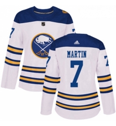 Womens Adidas Buffalo Sabres 7 Rick Martin Authentic White 2018 Winter Classic NHL Jersey Womens Adidas Buffalo Sabres 7 Rick Martin Authentic White 2018 Winter Classic NHL Jersey