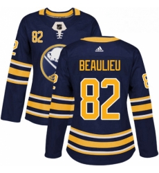 Womens Adidas Buffalo Sabres 82 Nathan Beaulieu Authentic Navy Blue Home NHL Jersey Womens Adidas Buffalo Sabres 82 Nathan Beaulieu Authentic Navy Blue Home NHL Jersey