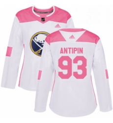 Womens Adidas Buffalo Sabres 93 Victor Antipin Authentic WhitePink Fashion NHL Jersey Womens Adidas Buffalo Sabres 93 Victor Antipin Authentic WhitePink Fashion NHL Jersey