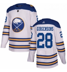 Youth Adidas Buffalo Sabres 28 Zemgus Girgensons Authentic White 2018 Winter Classic NHL Jersey Youth Adidas Buffalo Sabres 28 Zemgus Girgensons Authentic White 2018 Winter Classic NHL Jersey