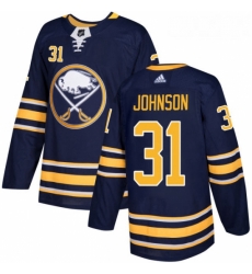 Youth Adidas Buffalo Sabres 31 Chad Johnson Premier Navy Blue Home NHL Jersey Youth Adidas Buffalo Sabres 31 Chad Johnson Premier Navy Blue Home NHL Jersey