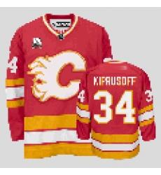 Calgary Flames #34 Miikka Kiprusoff Red Jersey with 30TH Patch Calgary Flames #34 Miikka Kiprusoff Red Jersey with 30TH Patch