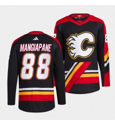 Men Calgary Flames 88 Andrew Mangiapane Black 2022 23 Reverse Retro Stitched Jersey Men Calgary Flames 88 Andrew Mangiapane Black 2022 23 Reverse Retro Stitched Jersey