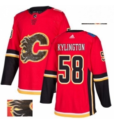 Mens Adidas Calgary Flames 58 Oliver Kylington Authentic Red Fashion Gold NHL Jersey Mens Adidas Calgary Flames 58 Oliver Kylington Authentic Red Fashion Gold NHL Jersey