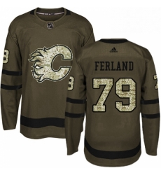 Mens Adidas Calgary Flames 79 Michael Ferland Authentic Green Salute to Service NHL Jersey Mens Adidas Calgary Flames 79 Michael Ferland Authentic Green Salute to Service NHL Jersey