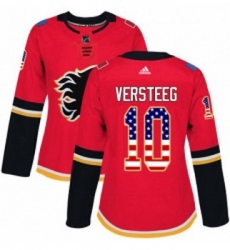 Womens Adidas Calgary Flames 10 Kris Versteeg Authentic Red USA Flag Fashion NHL Jersey Womens Adidas Calgary Flames 10 Kris Versteeg Authentic Red USA Flag Fashion NHL Jersey