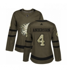 Womens Adidas Calgary Flames 4 Rasmus Andersson Authentic Green Salute to Service NHL Jersey Womens Adidas Calgary Flames 4 Rasmus Andersson Authentic Green Salute to Service NHL Jersey