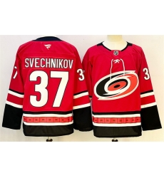Men Carolina Hurricanes 37 Andrei Svechnikov Red 2024 25 With A Patch Home Stitched Hockey Jersey Men Carolina Hurricanes 37 Andrei Svechnikov Red 2024 25 With A Patch Home Stitched Hockey Jersey