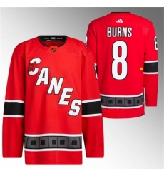 Men Carolina Hurricanes 8 Brent Burns 2022 23 Reverse Retro Red Stitched Jersey Men Carolina Hurricanes 8 Brent Burns 2022 23 Reverse Retro Red Stitched Jersey